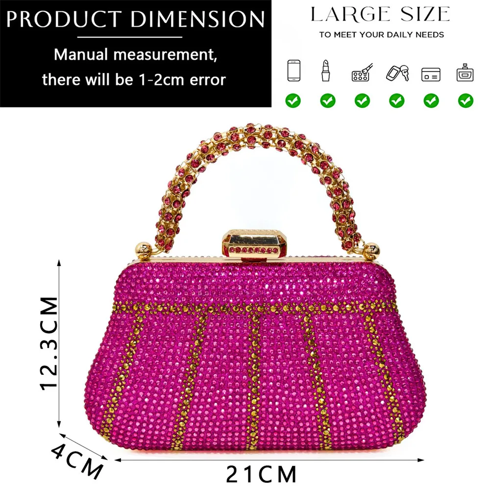 Nigerian ische Frauen Ferse Party Damen italienisches Design lila Schuhe und Tasche Set mit Strass Handtasche Hochzeits feier verziert – Detail 15
