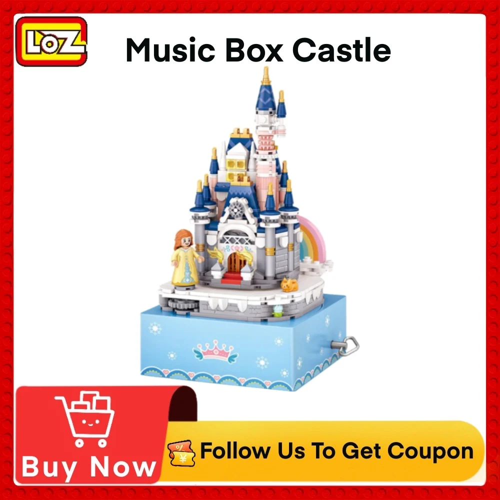 LOZMiniBuildingBlocksToyCastleMusicBoxModelAssemblyToys