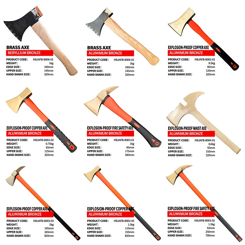 Axe For Fire Fighting Fireman Rescue Aluminum Bronze 2kg Waist Axe Firefighters Safety Hatchet Waist Hand Tool