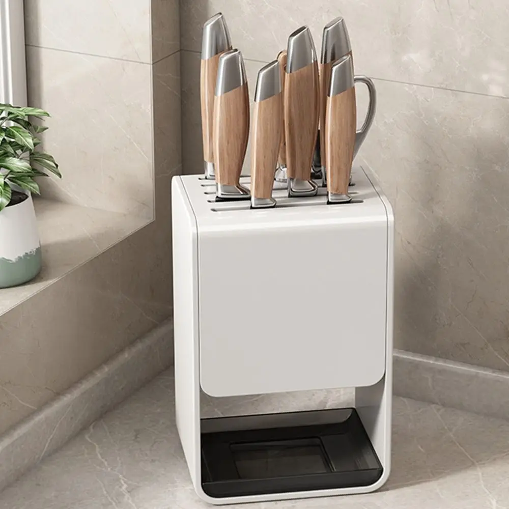 Carbon Steel Knives Holder Mold-resistant Drainage Chopstick Cage Space Saving Large Capacity Tableware Storage Rack Kitchen