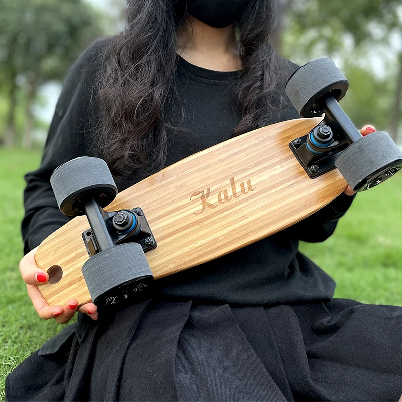 45 56cm Mini Bamboo Short Skateboard Girl Boy Portable Skate