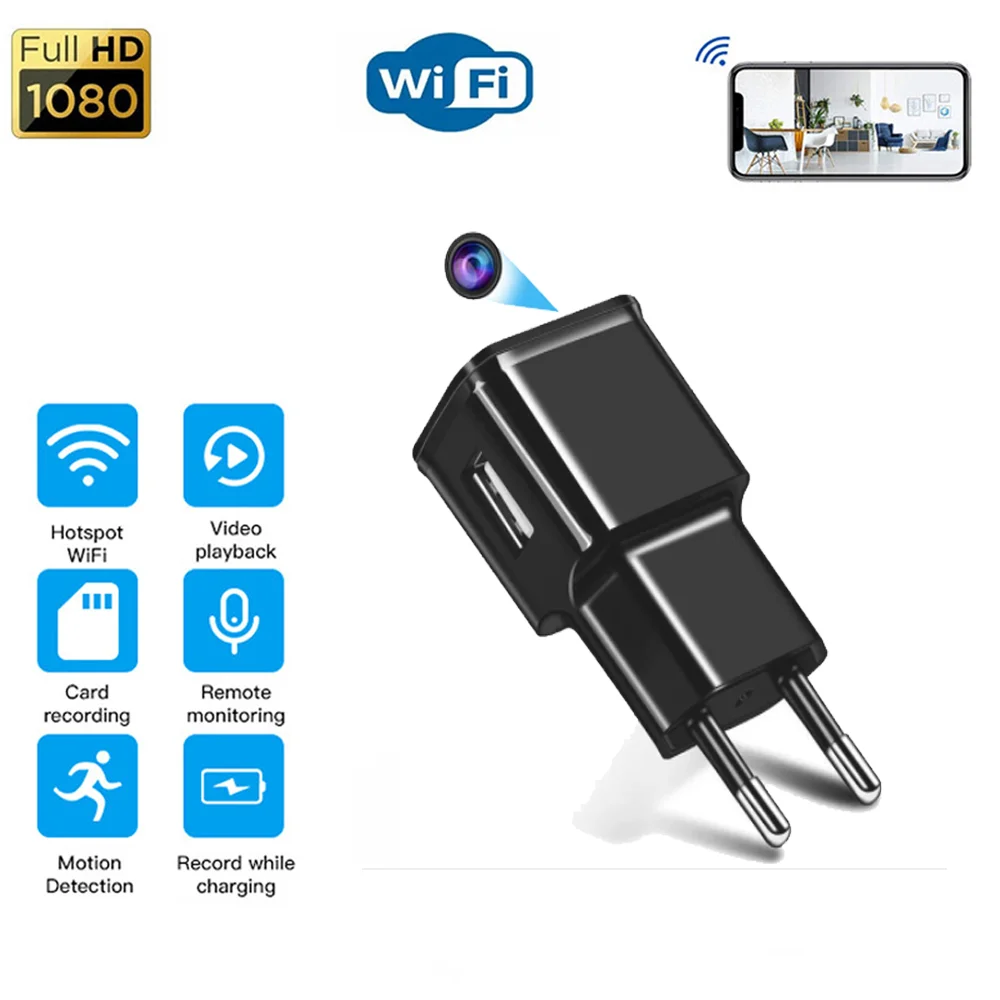 Surveillance Cameras1080p Mini Camera Plug With Wifi Usb Action
