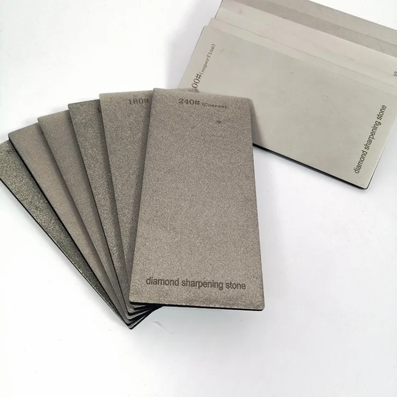 

Diamond Knife Sharpener Sharpening Stone Grit 600-3000# Grindstone Diamond Tools Fine Grinding Whetstone Kitchen Knives 170*75mm