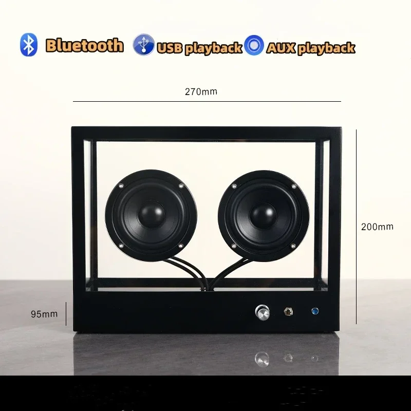 HIFI Bookshelf Bluetooth Speaker AUX Computer Voice Box