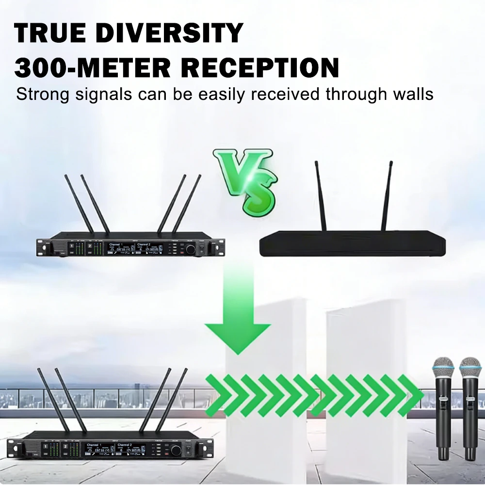 폴킷슨 AD4D 프로페셔널 디지털 무선 마이크 시스템 트루 다이버시티 512/640/925MHz BETA58 BETA87A KSM9 KSM8 스테이지 KTV