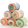 3pcsX100g Rainbow Yarn 5 Strand Segment Dyed Yarn DIY Handmade Knitted Yarn for Sweater Hat Scarf Sofa Cushion Cake Yarn 193M 1