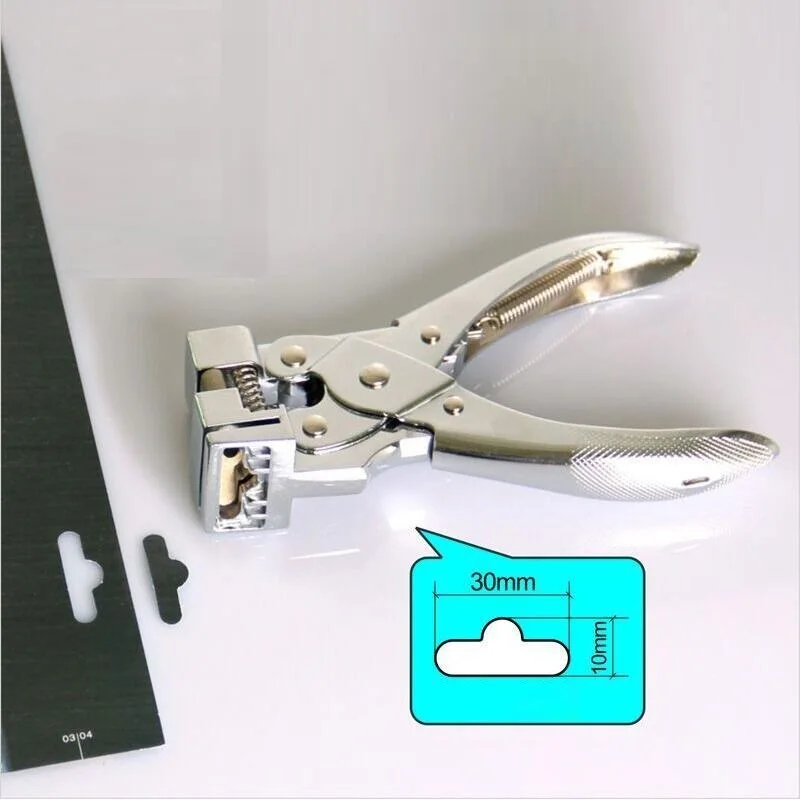 T Shape Hole Punch Butterfly Shape Hanging Holes Punches Manual PVC Card and ID Card Slot Standard Peg Hook