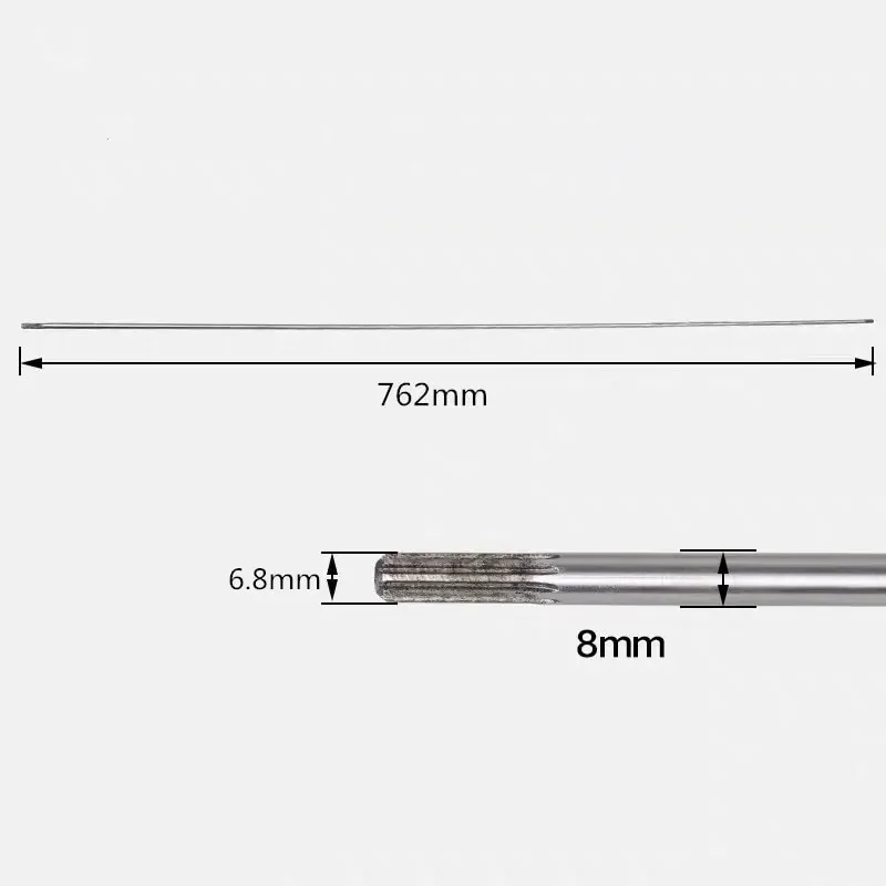 Grass Trimmer Brush Cutter Accessories 2pcs 7teeth/9teeth 8mm Thickness Drive Shaft For 26mm Tube Grass Trimmer Brush Cutter 760mm Long Chain Saw Hedge Trimmer