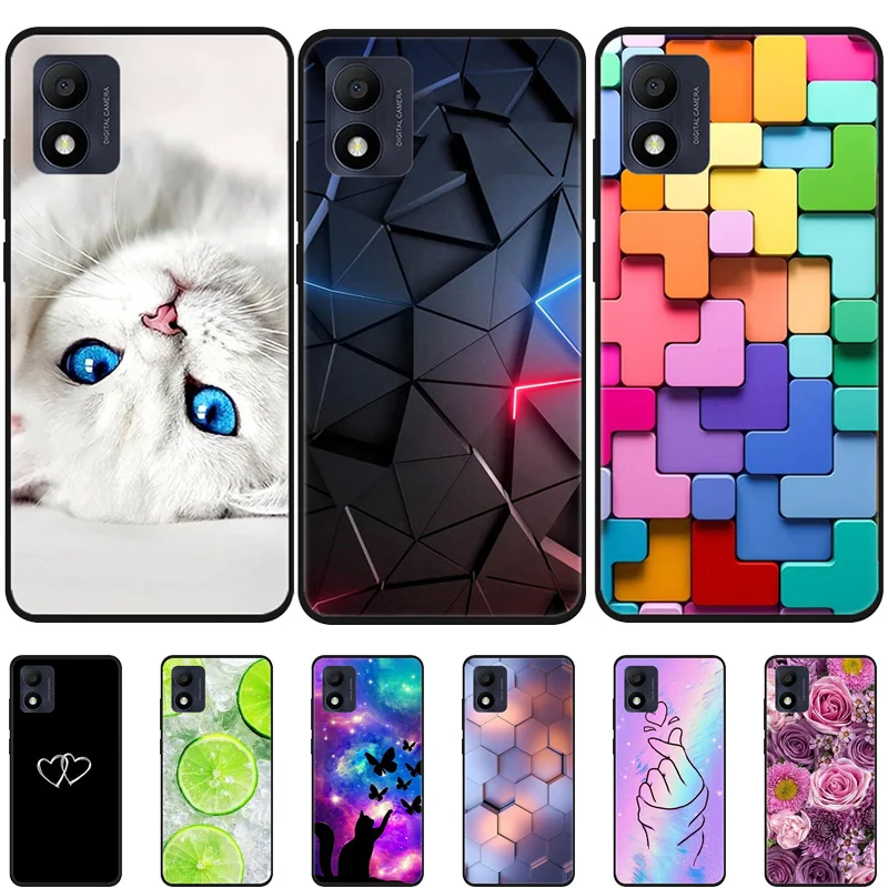 Per Alcatel 1B 2022 Custodia Cute Cat Custodia Morbida In Silicone Tpu Per Alcatel 1B 2022 Cover Posteriore 1 B 5031D 5031G 5031 Coque 1 B2022