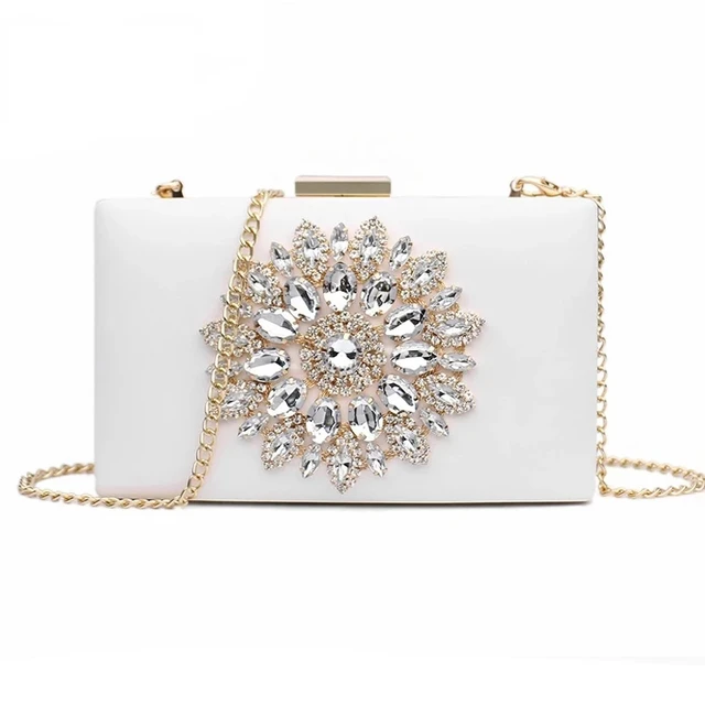 Women's Floral Party Wedding Clutch Purse with Chain – Stilento