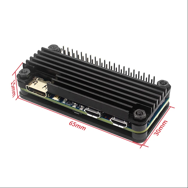 Banana Pi M2 Zero Aluminum Case Passive Cooling Metal Shell with CPU Heatsink for Banana Pi M2-Zero 6