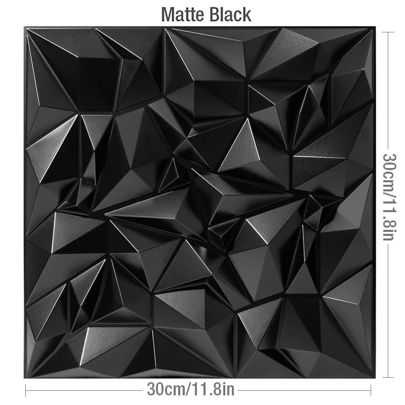 W-Matte black-12PCS
