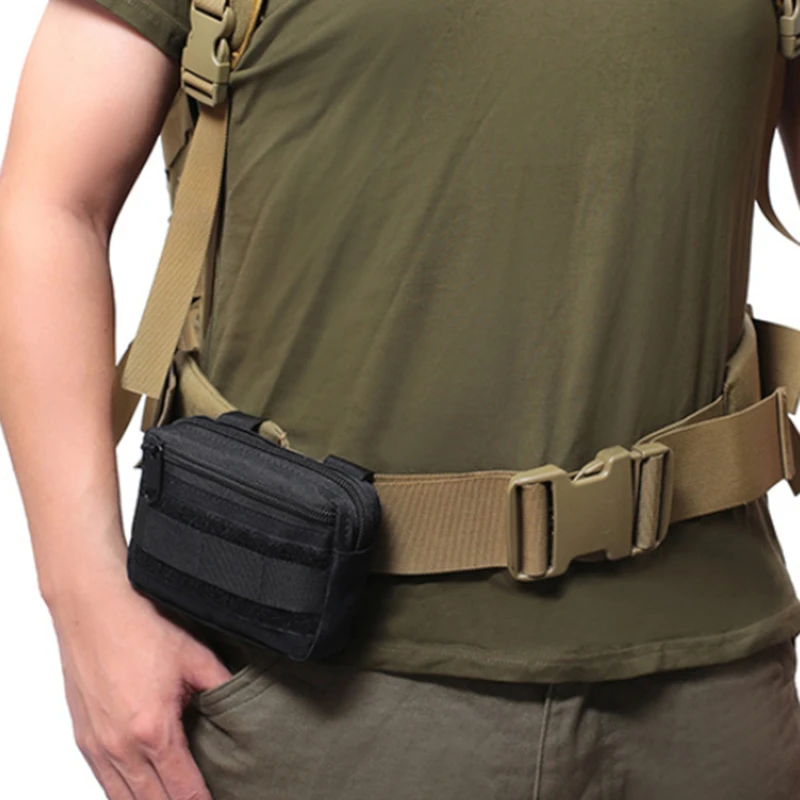 EDC Pack Men Molle Waist Belt Oxford Cloth Hip Pouch Fanny Pack Camping Hunting Accessories Utility Bag 3