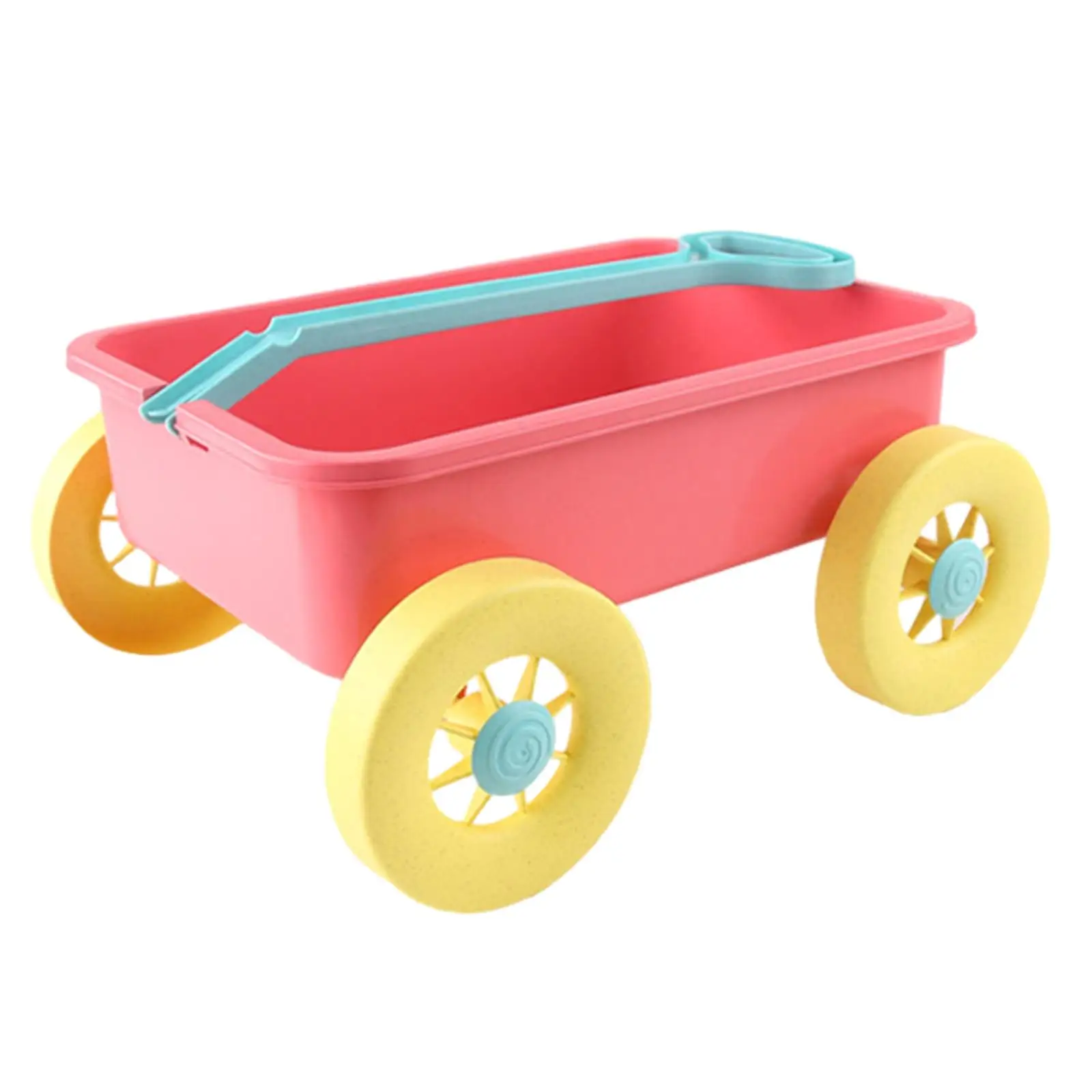 Pretend Play Wagon Toy Summer Sand Toy Trolley for Gardening Seaside Beach 4