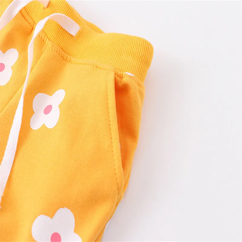 Jumping Meters 2-7T Boys Girls Sweatpants Floral Drawstring Toddler Kids Trousers Full Length Pants Baby Autumn Spring Pant girls pants,boys pants,kids pants,girls trousers