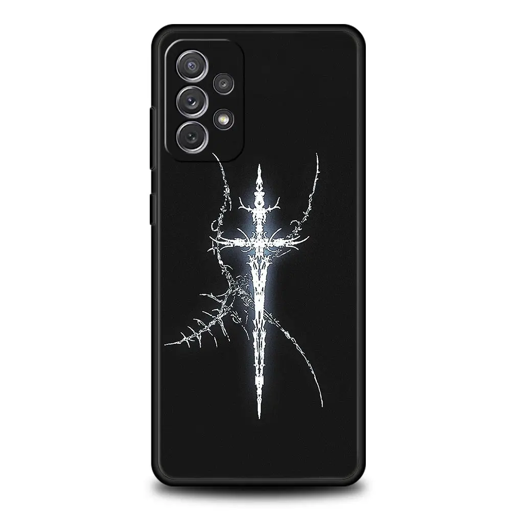 Cyber Sigil Cross Line Protective Phone Case Cover
