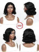 Perruque Lace Front Wig Body Wave Brésilienne Naturelle, Cheveux Humains, 4x4, 13x4, Pre-Plucked, pour Femme 4