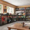 48" W Garage Shelving 2750LBS Heavy Duty Garage Storage 5 Tier Adjustable Metal Storage Shelves Industrial Shelving 4