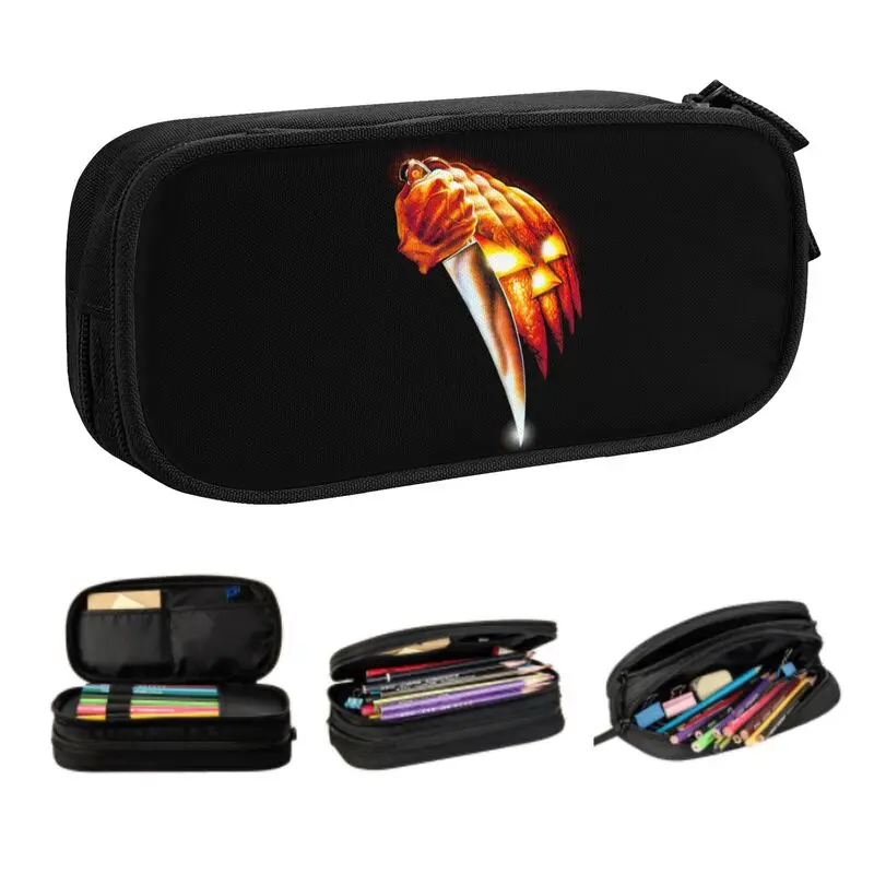

Korean Halloween Horror Movie Pencil Cases for Boys Gilrs Custom Large Capacity Pen Box Bag School Supplies