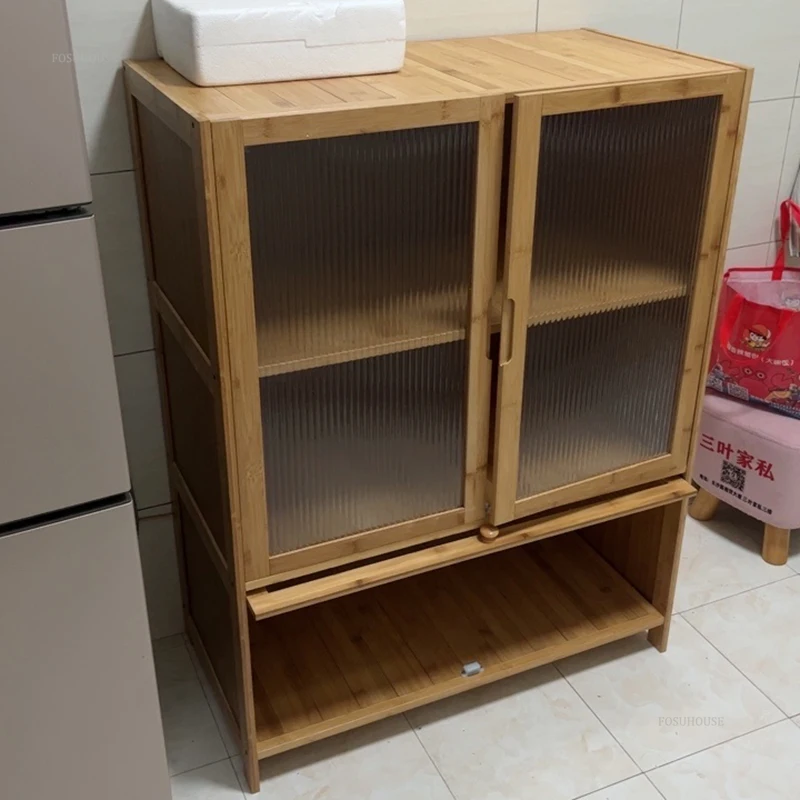 Multi-layer Kitchen Cabinet Small Apartment Kitchen Cabinets Multi-functional Floor-standing Living Room Sundry Storage Cabinets