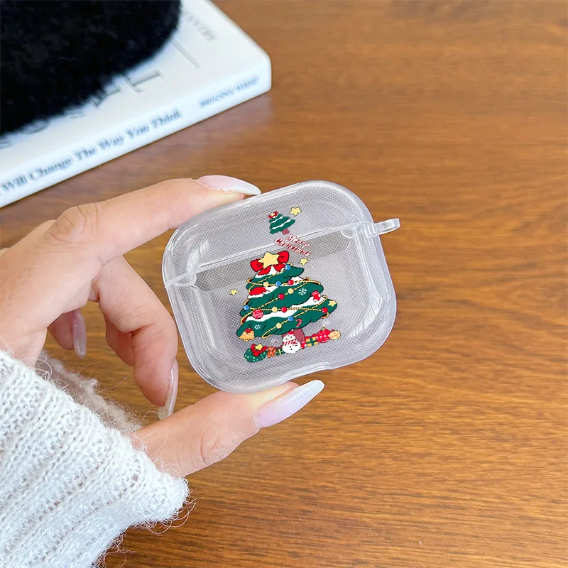 Handpainted Christmas Tree Airpods Case Cover