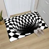 3D Stereoscopic Vortex Illusion Carpet Non-slip Floor Area Rug Abstract Geometric Print Optical Home LivingRoom Bedroom Door Mat 1