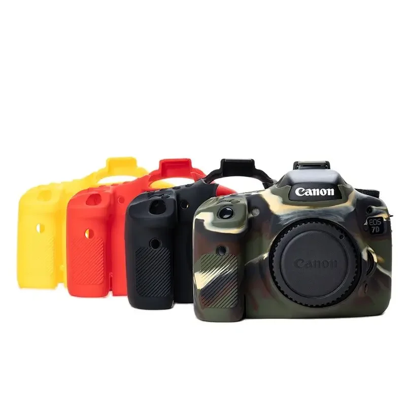 캐논 EOS 7D 디지털 카메라용 7D 실리콘 갑옷 스킨 카메라 케이스 바디 커버 보호대