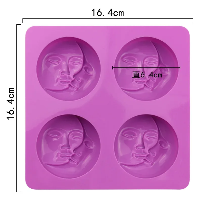 DIY Round Face Silicone Soap Mold Handmade Candle Making Kit 3D Leaf Bee Shape Chocolate Pastry Cake Decoration Baking Tools silicone soap molds