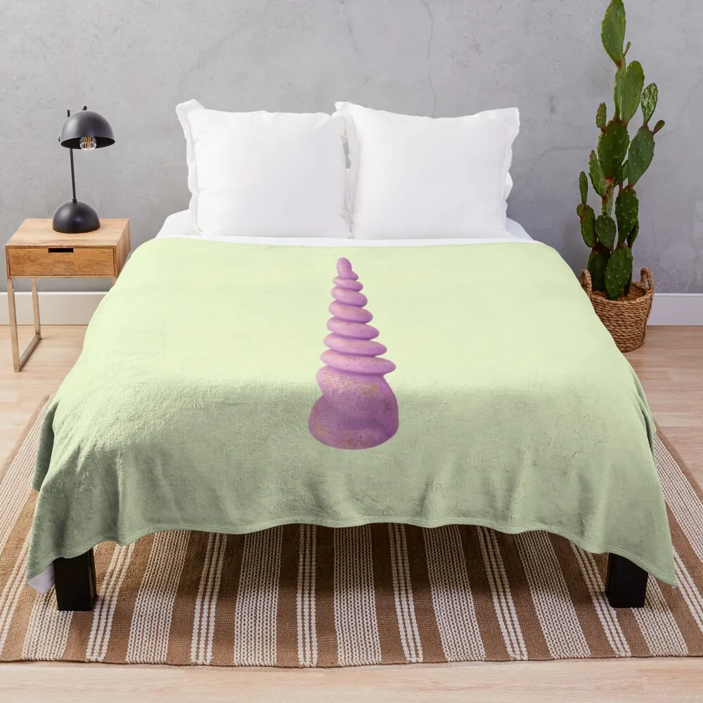

Pink Unicorn Horn Throw Blanket Thermal Blankets For Travel