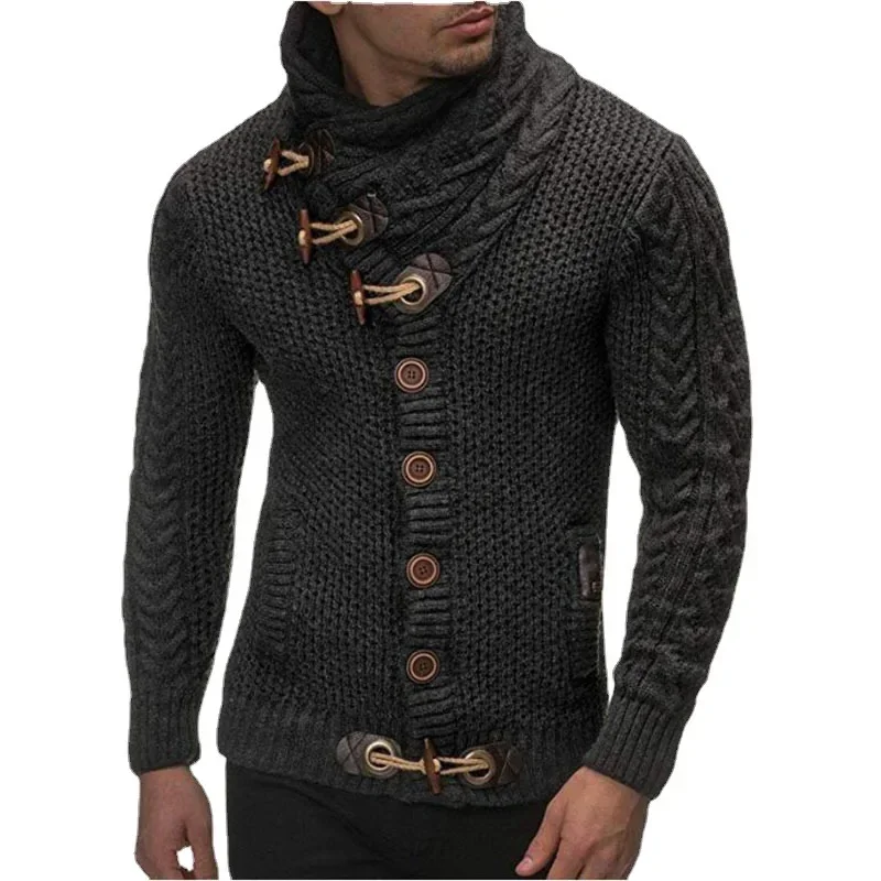 Maglioni uomo Streetwear abbigliamento maglione dolcevita uomo pullover lavorati a maglia a maniche lunghe autunno inverno morbido caldo Basic