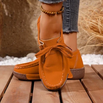 الربيع والخريف أنيقة بلون الدانتيل يصل سميكة سوليد عارضة الأحذية المألوف جديد مريح حار بيع الأحذية النسائية 3