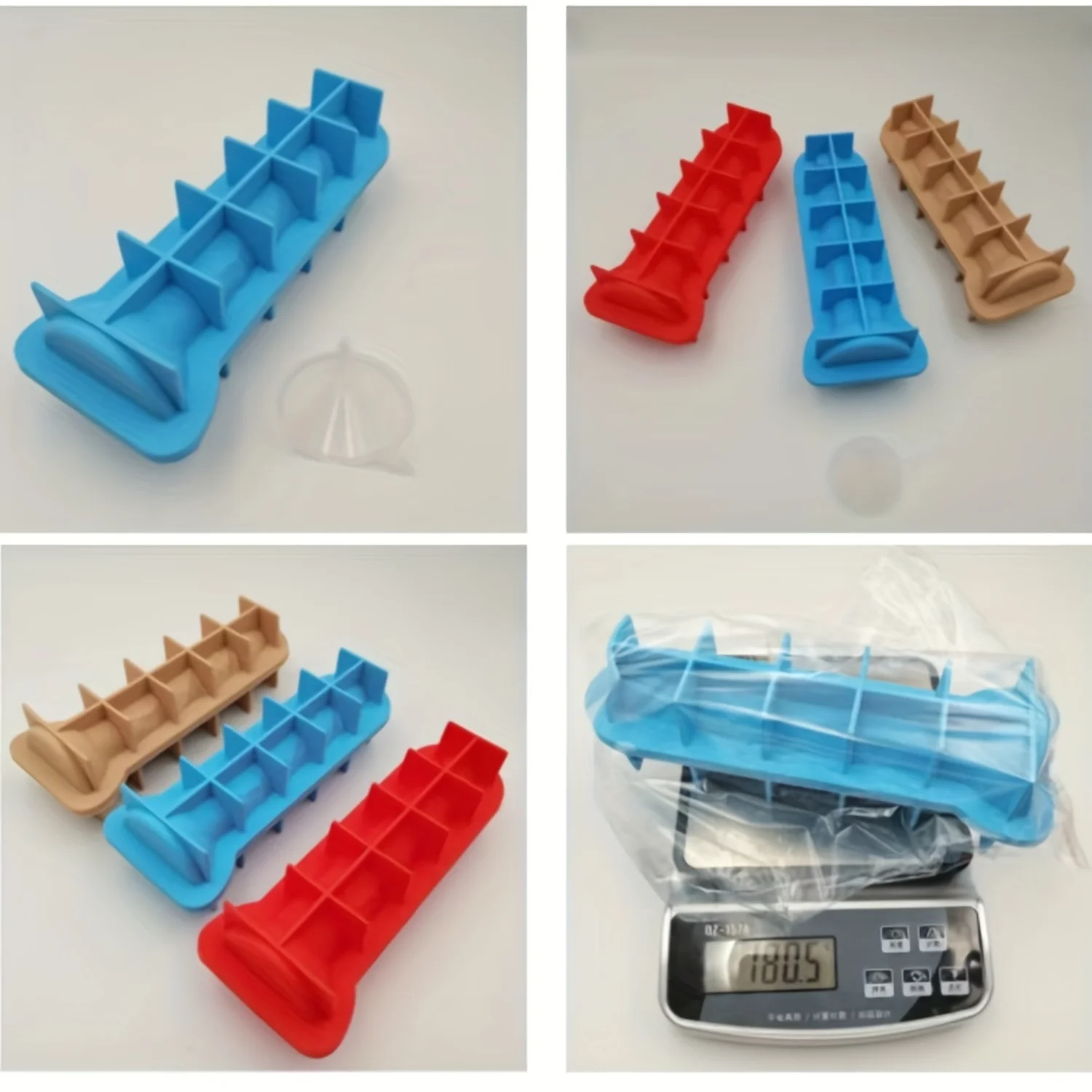 Ice Mold Silicone Ice Cube Mold Tray with Lid