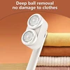 New Portable Double-Head Hair Balls Remover 6 Leaf Blade Powerful Motor Fast Cleaning Household USB Sweater Hair Remover 2