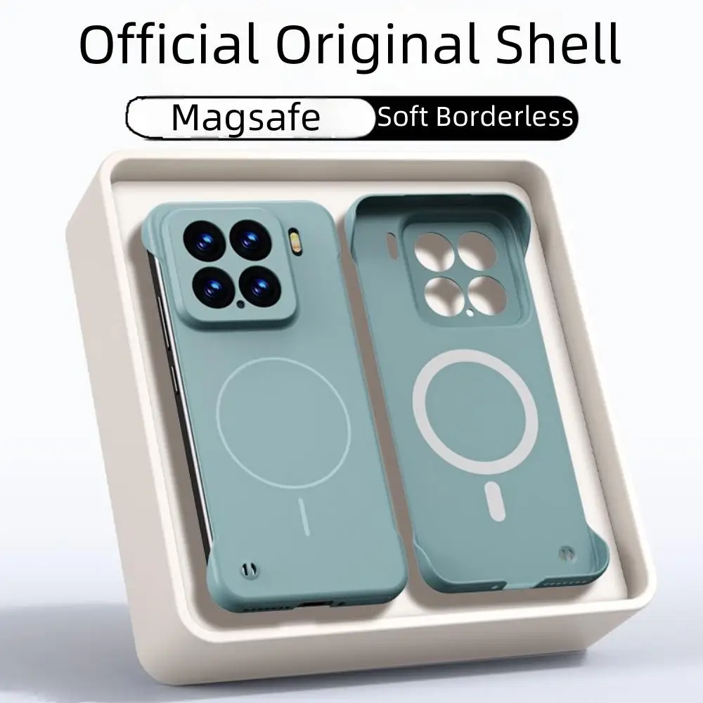 Ultra Slim Frameless PC Hard Phone Case with Magsafe Wireless Charging Compatibility