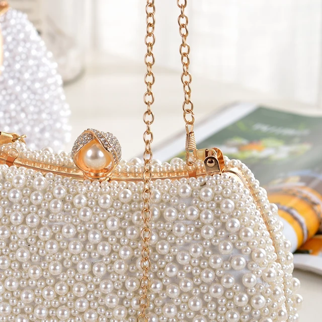 Sac Bandoulière Pochette De Soirée Pour Femme - Gland Vert Foncé Et