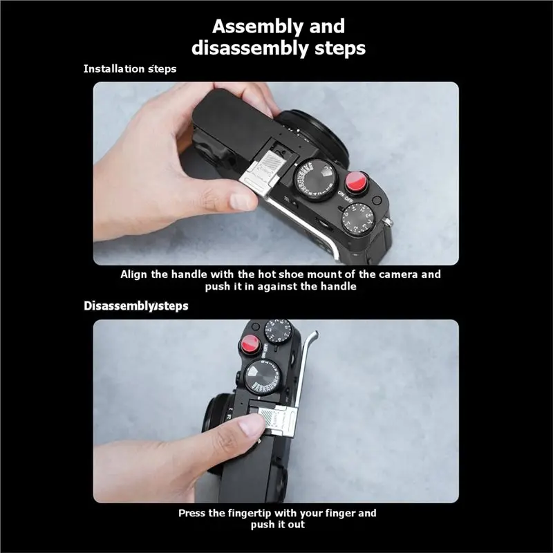 【공개】Fujifilm X-100V1 카메라용 엄지 받침대 미끄럼 방지 방진 충격 보호 그립 휴대용 사진 액세서리