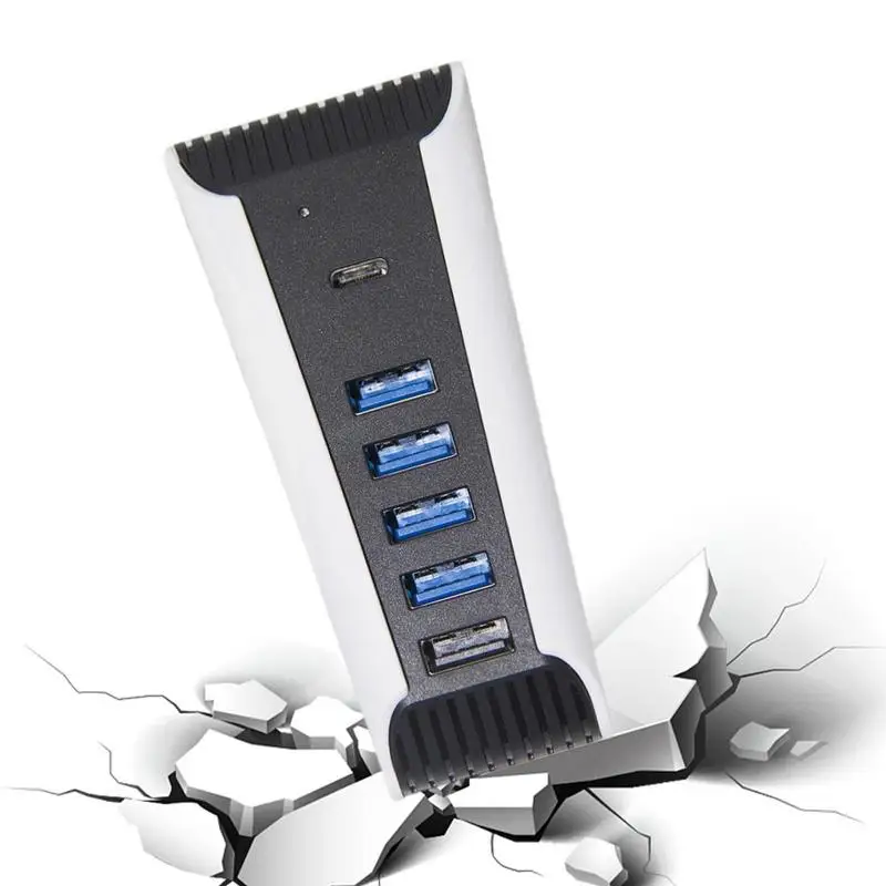 Hub Usb C 5 In 1 Adattatore Expander Hub Usb A 5 Porte Adattatore Usb Splitter Usb Ad Alta Velocità Per Console Playstation 5 Hub Usb A 5 Porte