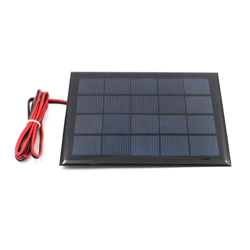 Solar Panel 4V 5V 5.5V 1W 1.6W 150mA 160mA 200mA 250mA 500mA With Wire Mini Solar System DIY For Battery Cell Phone Charger 1PCS