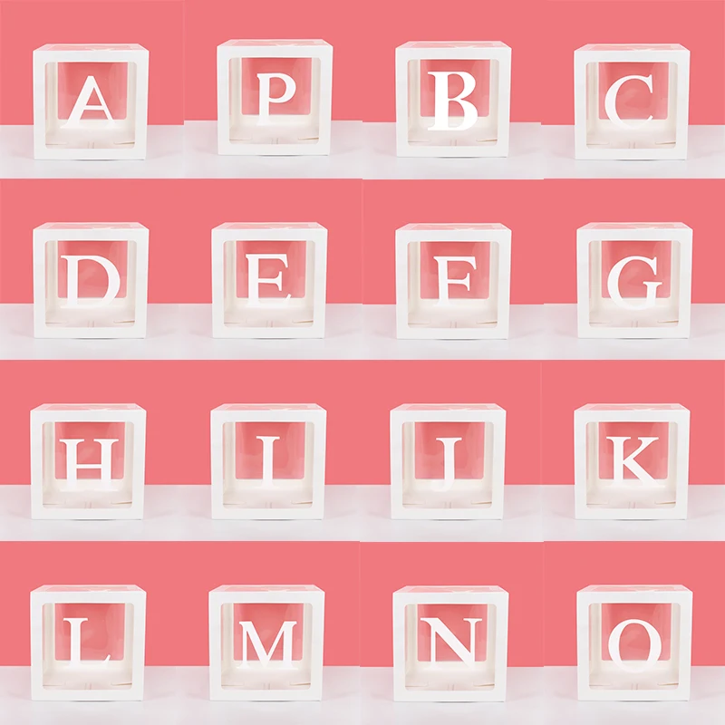 Clear Balloon Boxes for Baby Shower and Gender Reveal Decorations