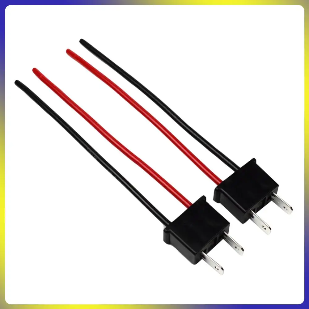 1 쌍 H7 전구 소켓 헤드램프 12V-24V ABS 및 구리 와이어 플러그 앤 플레이 안개등 배선 하네스 남성 커넥터 어댑터