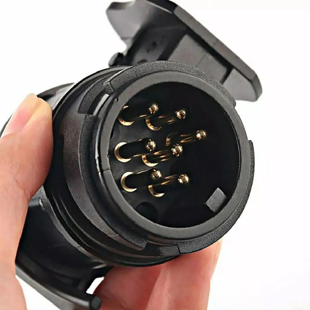 13 To 7 Pin Trailer Truck Electric Towing Converter Tow Bar Plug Adaptor Socket Car Accessories 1