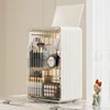 Large Capacity Dustproof Cosmetics Storage Box Magnetic Door Bedroom Table Makeup Storage Case Luxury Skincare Organizer 6