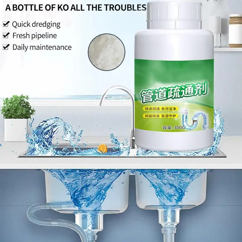 

Household drain cleaner deodorant kitchen toilet bathtub sewer cleaning powder Pipe dredging tool Prevent blockage Fast delivery