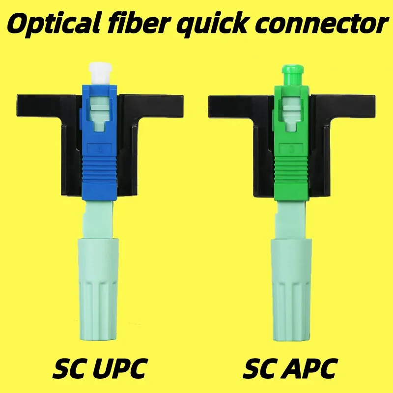 

50-200PCS SC/UPC SC/APC Optical Fiber Quick Connector FTTH Embedded Fiber Optic Fast Connector Single Mode