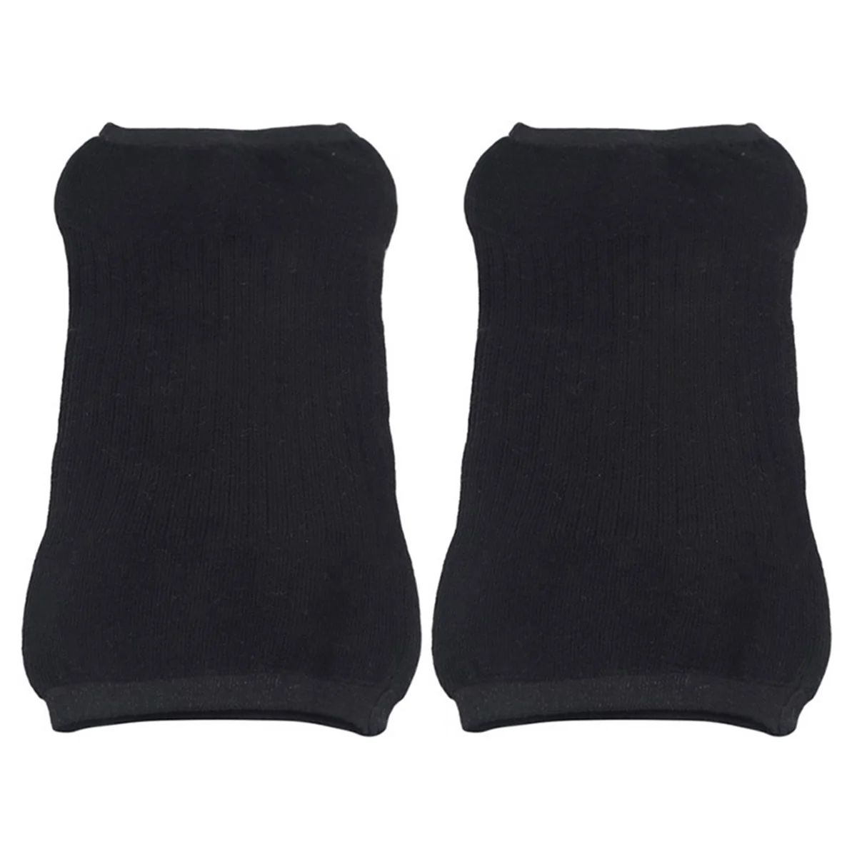 

2 Pair Cashmere Knee Braces Supports Leg Warmer Winter Warm Thermal Cycling Ski Knee Brace Pad Thicken Knee Pads,Black