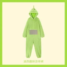  Unisex Teletubbies Costumes Disi Onesies Lala Cosplay Pajamas Adult Pyjamas Animal Sleepwear Jumpsuit 