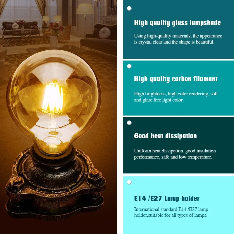 LED Retro Edison Bulb Vintage Filament Light (E14/E27) 3