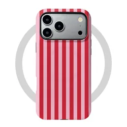 Magnetic INS Fashion Stripe 2 - in - 1 Film Cover Phone Case for Huawei P50E (DF - CIX2H1 - JSS114)