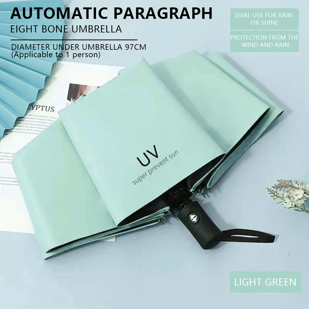 Umbrella Sunscreen Cartoon Automatic Folding Portable Parasol