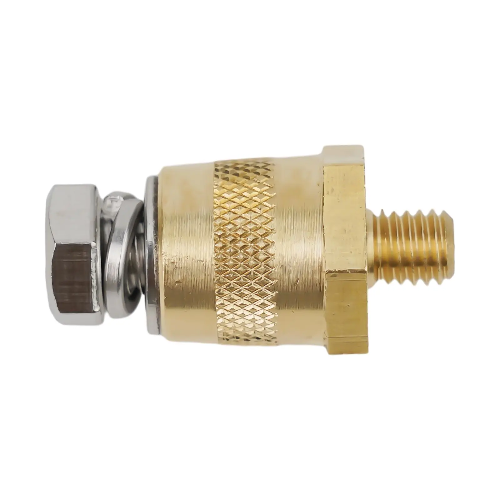 Battery Terminal Connectors M8 Brass Automobile Battery Variable Diameter Head M8 Positive And Negative Stainless Screws 1 Pair plug connectors kit wire nose terminal